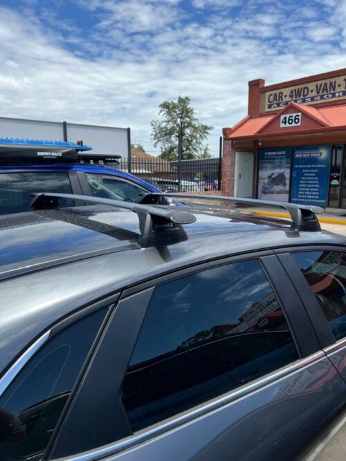 Mazda CX-30 5dr SUV Thru Bar Fixed Point Yakima Roof Racks (pr) Black (S16YB/K765) - Image 3