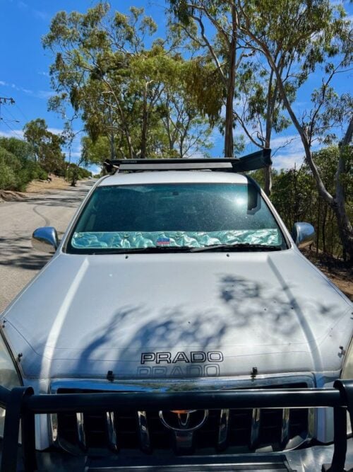 Toyota Prado 120 Series - Bonnet anti-glare strip | Solarscreen Dash Shade - Image 4