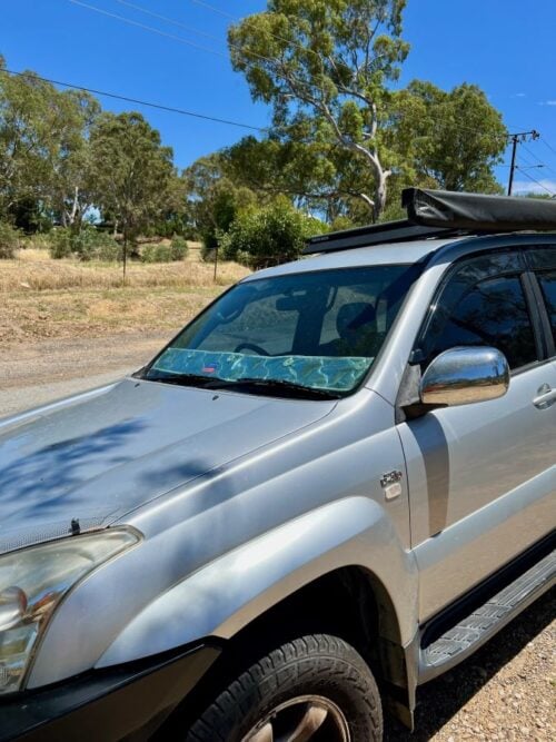 Toyota Prado 120 Series - Bonnet anti-glare strip | Solarscreen Dash Shade - Image 5