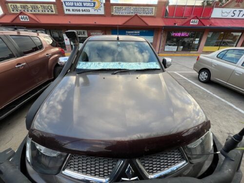 Mitsubishi Triton ML-MN - Bonnet anti-glare strip | Solarscreen Dash Shade - Image 9