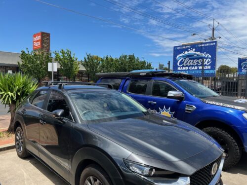Mazda CX-30 5dr SUV Thru Bar Fixed Point Yakima Roof Racks (pr) Black (S16YB/K765) - Image 9