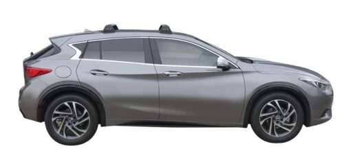 Infiniti Q30 5dr hatch 2015 - onwards (naked roof) Yakima Silver Flush Bars (pr) (S25Y/K650) - Image 2