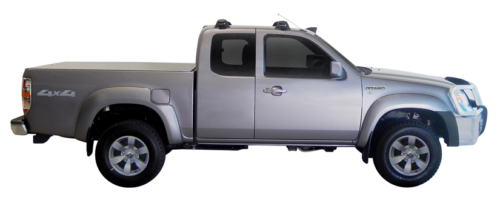 Ford Ranger PK 2006 -2011 Super Cab Yakima Silver Thru Bar Roof Racks (2) (S16Y/K199) - Image 2