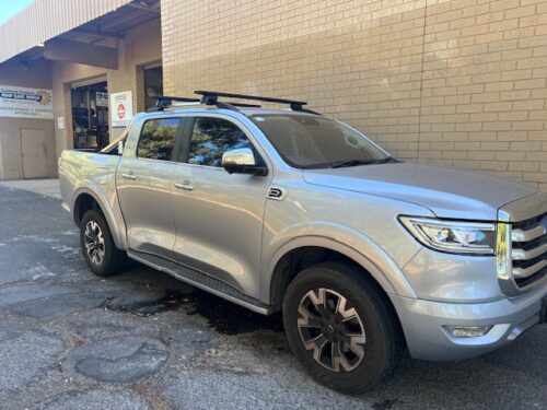 Great Wall Cannon Dual Cab with Roof Rails 2020 on Yakima Jetstream Thru Bars Black (pr) (9813502/9813064) - Image 3