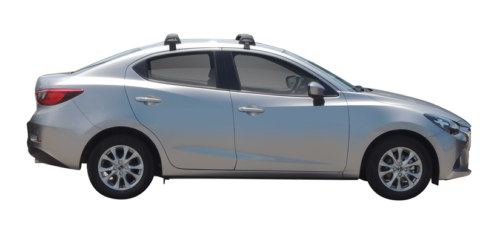 Mazda 2 Sedan 2015 – onwards (naked roof) Yakima Flush Bars Black (pr) (S5YB/K993) - Image 4