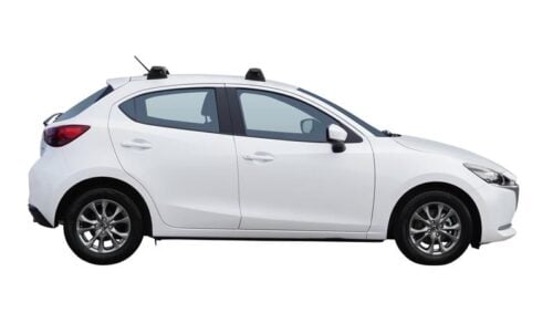 Mazda 2 Hatch 2014 – onwards (naked roof) Black Yakima Thru Bars (pr) (S16YB/K964) - Image 3