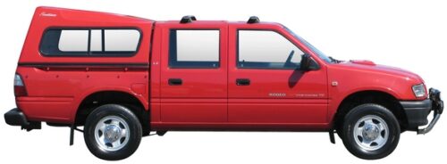 Holden Rodeo Jul 1988 - Feb 1998 (naked roof) Silver Yakima Thru Bars (pr) (S16Y/K102) - Image 2