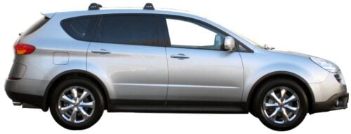 Subaru Tribeca 2006-2007 Naked Roof Yakima Silver Flush Bar Roof Racks (S7Y/K500) - Image 2