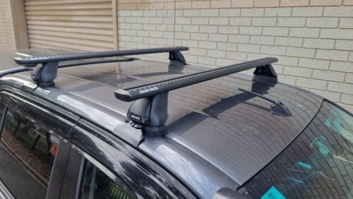 TOYOTA Hilux Gen 8 Double Cab 10/2015 Onwards Sportz 2500 Black 2 Bar Roof Rack (JC-04348)