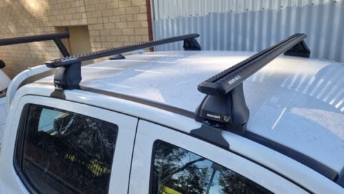 FORD Ranger Gen 2 (P703) Double Cab 1/2022 Onwards Sportz 2500 Black 2 Bar Roof Rack (JC-04571)