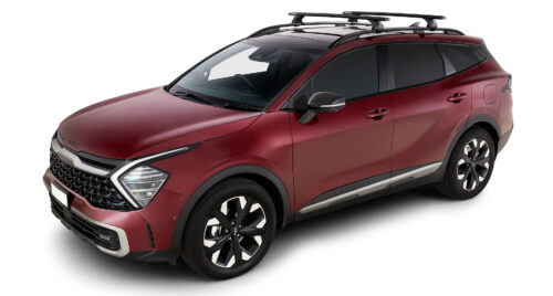 KIA Sportage Gen 5 (NQ5) With Raised Rail 1/2021 Onwards Sportz RX200 Black 2 Bar Roof Rack (JC-04583) - Image 4