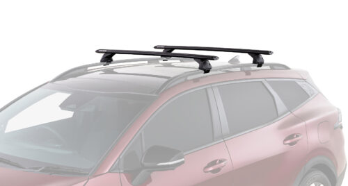KIA Sportage Gen 5 (NQ5) With Raised Rail 1/2021 Onwards Sportz RX200 Black 2 Bar Roof Rack (JC-04583) - Image 5