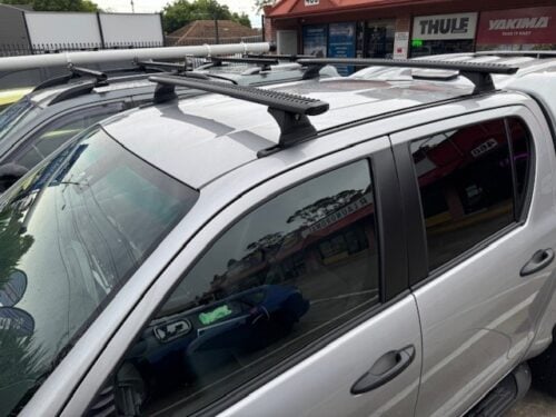 FORD Ranger Gen 2 (P703) Double Cab 1/2022 Sportz RCH Black 2 Bar Roof Rack (JC-04524) - Image 2