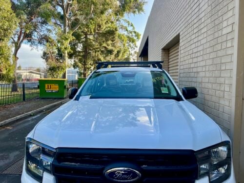 FORD Ranger Gen 2 (P703) Double Cab 1/2022 Onwards Sportz 2500 Black 2 Bar Roof Rack (JC-04571) - Image 4