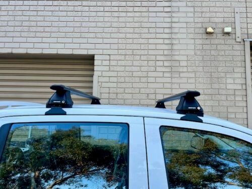 FORD Ranger Gen 2 (P703) Double Cab 1/2022 Onwards Sportz 2500 Black 2 Bar Roof Rack (JC-04571) - Image 6