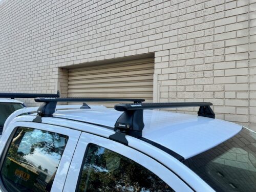 FORD Ranger Gen 2 (P703) Double Cab 1/2022 Onwards Sportz 2500 Black 2 Bar Roof Rack (JC-04571) - Image 7