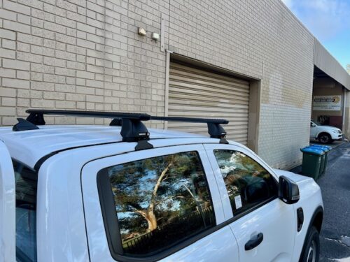 FORD Ranger Gen 2 (P703) Double Cab 1/2022 Onwards Sportz 2500 Black 2 Bar Roof Rack (JC-04571) - Image 8