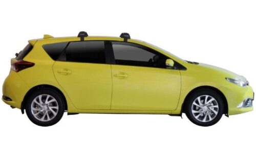 Toyota Corolla 5 Door Hatch 2012 - 2018  Yakima Silver Flush Bar Roof Racks (S4Y/K679) - Image 2