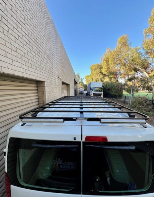 Toyota Hiace LWB June 2019on Wedgetail Commercial-Max Flat Roof Rack 3.0 x 1.6m - Image 9