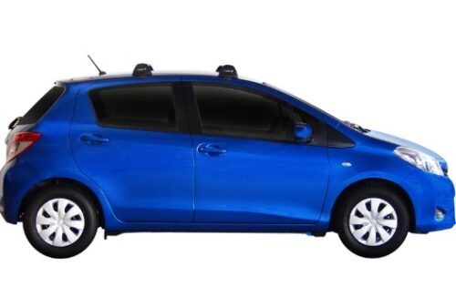 Toyota Yaris 5 Door Hatch 2011 - 2014  Yakima Silver Flush Bar Roof Racks (S23Y/K762) - Image 2