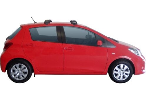 Toyota Yaris 5 Door Hatch 2014 - 2017  Yakima Silver Flush Bar Roof Racks (S23Y/K762) - Image 2