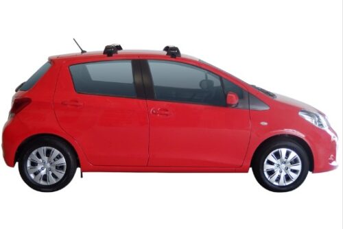 Toyota Yaris 5 Door Hatch 2014 - 2017 Yakima Silver Thru Bars (pr) (K762/S15Y) - Image 2