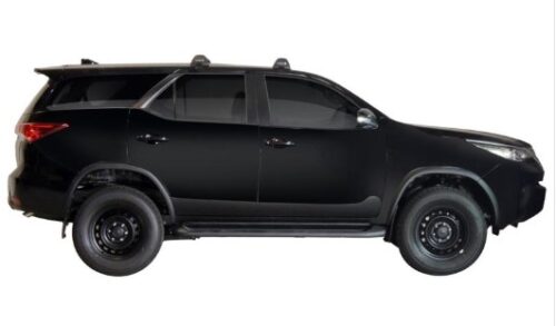 Toyota Fortuner GX 5 Door SUV 2015 - Onwards (Naked Roof) Silver Yakima Roof Racks (clamp on) (pr) (S6Y/K954) - Image 2