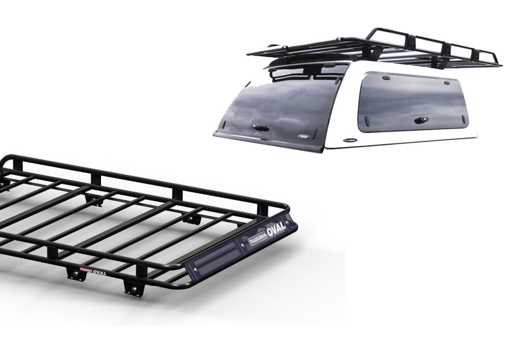 Alpha Track Style Dual Cab Oval Steel Canopy Roof Rack - Roof Rack World