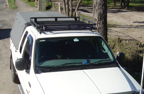 Ford F-Series 250/350/450 GEN 11 2001 - 2008 Space cab Oval Steel Roof Rack - Image 2