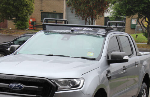 Ford Ranger Wildtrack PX1-3 2011 - 2022 Dual Cab Oval Steel Roof Rack - Image 2