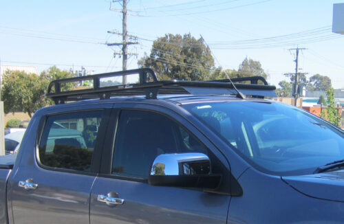 Ford Ranger PX1-3 2011 - 2022 Dual Cab Oval Steel Roof Rack - Image 4