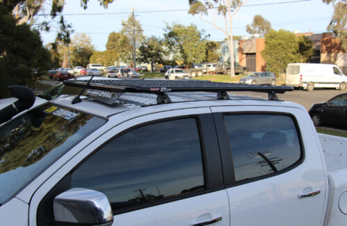 Holden Colorado RA 08/08 - 05/12 Dual Cab Oval Steel Roof Rack - Image 6
