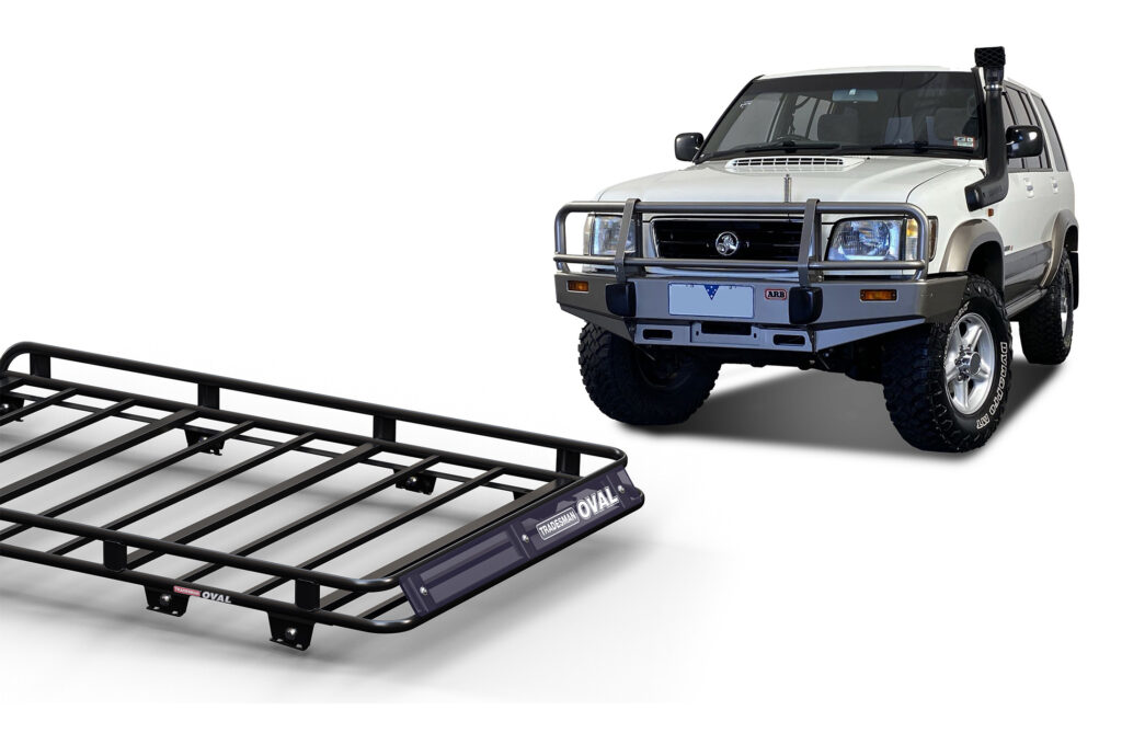 Holden Jackaroo Gen3 04/92 - 2003 SWB Oval Steel Roof Rack - Roof Rack ...