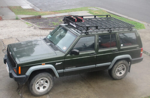 Jeep Cherokee XJ 1988 - 1996 Wagon Oval Steel Roof Rack - Image 6