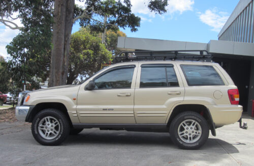 Jeep Grand Cherokee WJ 1999 - 2004 Wagon Oval Steel Roof Rack - Image 5
