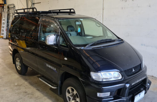 Mitsubishi Delica Gen4 01/94 - 12/07 MWB Oval Steel Roof Rack - Image 2