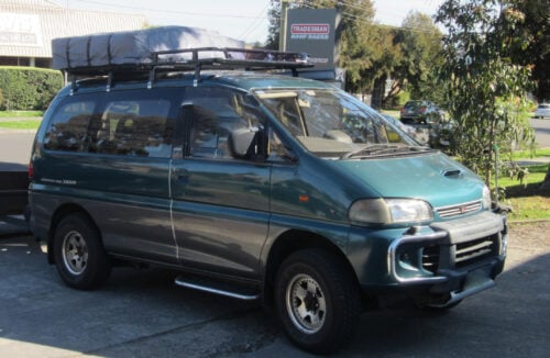 Mitsubishi Delica Gen4 01/94 - 12/07 SWB Oval Steel Roof Rack - Image 2