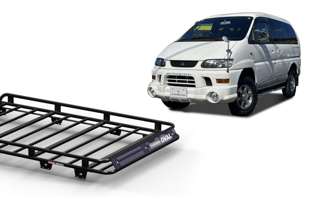 Mitsubishi Delica Gen4 01/94 - 12/07 SWB Oval Steel Roof Rack - Roof ...