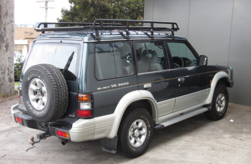 Mitsubishi Pajero NH-NL 05/91 - 05/00 LWB Oval Steel Roof Rack - Image 6