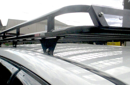 Mitsubishi Pajero NM-NP 2000 - 2006 LWB Oval Steel Roof Rack - Image 2