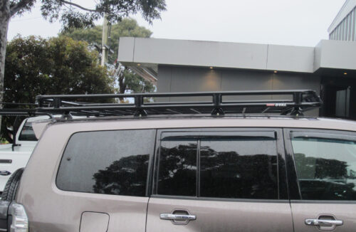 Mitsubishi Pajero NS-NT 2006 - Current LWB Oval Steel Roof Rack - Image 5