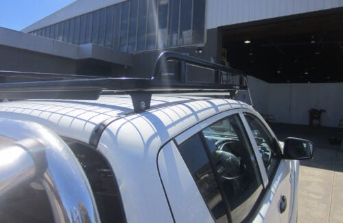 Mitsubishi Triton MN 07/06 - 03/15 Dual Cab Oval Steel Roof Rack - Image 6