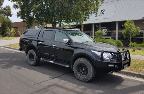 Mitsubishi Triton MQ/MR 04/15 - 01/24 Dual Cab Oval Steel Roof Rack - Image 6