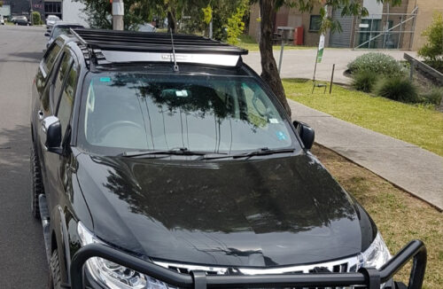 Mitsubishi Triton MQ/MR 04/15 - 01/24 Dual Cab Oval Steel Roof Rack - Image 2