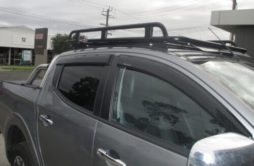 Mitsubishi Triton MQ/MR 04/15 - 01/24 Dual Cab Oval Steel Roof Rack - Image 5
