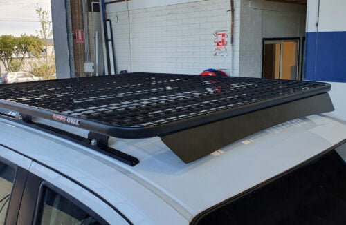 Mercedes Benz X Class W470 2017 - 2020 Dual Cab Oval Steel Roof Rack - Image 2