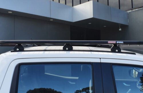Mercedes Benz X Class W470 2017 - 2020 Dual Cab Oval Steel Roof Rack - Image 5