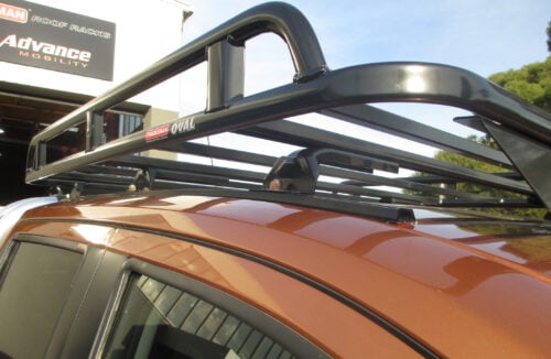 Nissan Navara NP300 07/15 - Current Dual Cab Oval Steel Roof Rack - Image 6