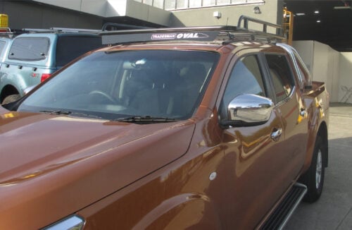 Nissan Navara NP300 07/15 - Current Dual Cab Oval Steel Roof Rack - Image 2