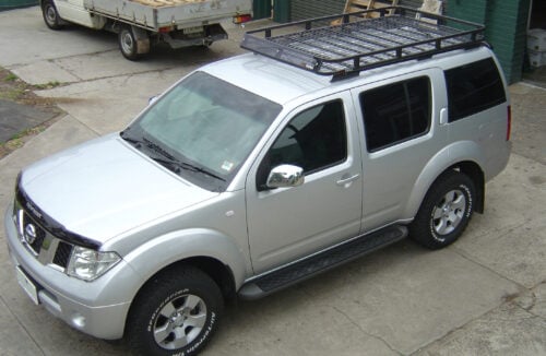Nissan Pathfinder R51 2005 - 2012 Wagon Oval Steel Roof Rack - Image 2